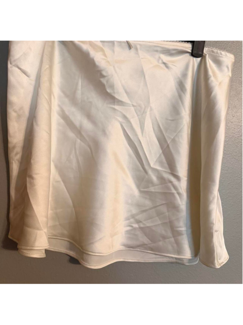Wild Fable white mini skirt with lace trim and bow detail, size M #mini #lace